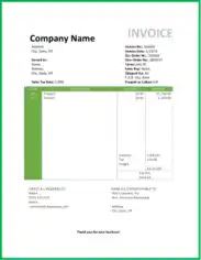 Travel Company Invoice Template