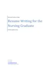 Sample Nurse Resume Cover Letter Template