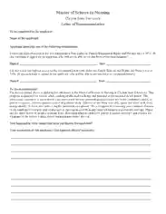 Reference Letter For A Nurse Sample Template