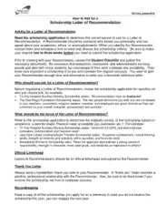 Student Nurse Scholarship Reference Letter Template