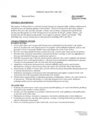 RN Job Description For Resume Template