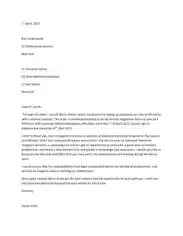 Registered Nurse Resignation Letter Sample Template