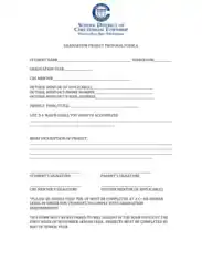 Graduation Project Proposal Form Template