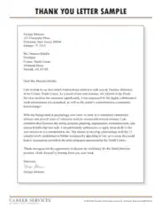 General Graduation Thank You Letter Template
