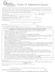 Letter Of Intent Graduate School Admission Template
