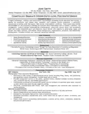 Free Download PDF Books, Cosmetologist Graduate Resume Format Template