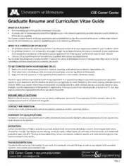 Sample Graduate Resume Template