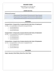 Free Download PDF Books, Sample New Graduate Resume Template