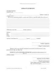 Free Download PDF Books, Affidavit Of Identity Form Template