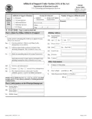 Form I 864 Affidavit of Support Template