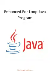 Free Download PDF Books, Enhanced For Loop Java Program