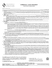 Sample Commercial Lease Agreement Form Template