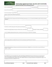 General Partnership Agreement Form Template
