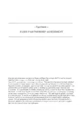 Specimen Partnership Agreement Form Template