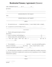 Free Download PDF Books, Residential Rental Agreement Form Template