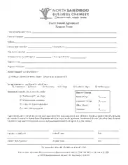 Room Rental Agreement Request Form Template