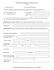 Agreement Request Form in Excel Free Template