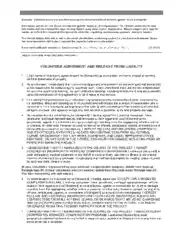 Free Download PDF Books, Non Profit Volunteer Agreement Form Template