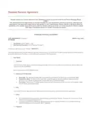 Standard Services Agreement Form Free Template