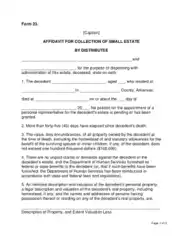 Free Download PDF Books, Arkansas Small Estate Affidavit For Collection Form Template