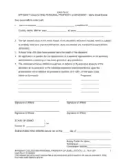 Free Download PDF Books, Idaho Small Estate Affidavit Collecting Personal Property Of Decedent Form Cao Pb 01 Form Template