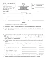 Kentucky Small Estate Affidavit Petition Form Template