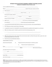 Free Download PDF Books, Minnesota Small Estate Affidavit Form Template