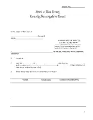 Free Download PDF Books, New Jersey Small Estate Affidavit Form Template