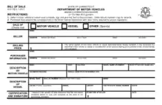 Connecticut Vehicle Vessel Bill of Sale Form H31 Form Template