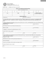 Indiana Motor Vehicle Bill of Sale Form 44237 Form Template