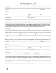 Free Download PDF Books, Maine Firearm Bill of Sale Form Template