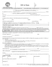 Montana Motor Vehicle Bill of Sale Form Mv24 Form Template
