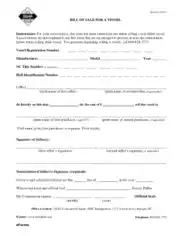 Free Download PDF Books, North Carolina Boat Bill of Sale Form Template