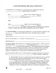 Free Download PDF Books, Land Purchase Contract Form Template