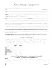 Free Download PDF Books, Pasture Grazing Lease Agreement Form Template