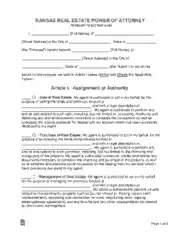 Free Download PDF Books, Kansas Real Estate Power Of Attorney Form Template