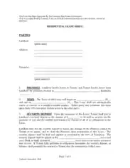 Kentucky Real Estate Commission Lease Agreement Form Template