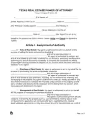 Free Download PDF Books, Texas Real Estate Power Of Attorney Form Template