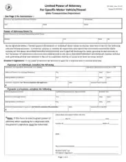 Idaho Motor Vehicle Power Of Attorney Form 3368 Form Template