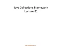 Free Download PDF Books, Java Collection Framework – Java Lecture 21, Java Programming Tutorial Book
