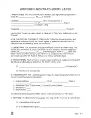 Free Download PDF Books, Wisconsin Month To Month Rental Agreement Form Template