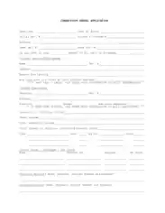 Connecticut Rental Application Form Template