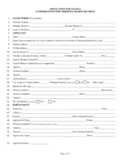 Illinois Rental Application Form Template