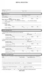 Kansas Rental Application Form Template