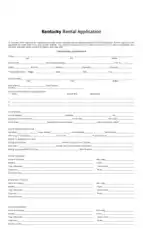 Free Download PDF Books, Kentucky Rental Application Form Template