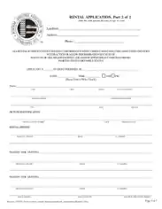 Montana Rental Application Form Template