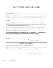 Free Download PDF Books, Arizona 5 Day Notice To Quit Nonpayment Of Rent Form Template