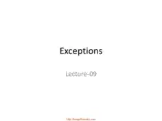 Free Download PDF Books, Java Exceptions – Java Lecture 9