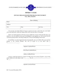 Free Download PDF Books, Rhode Island 5 Day Notice To Quit Nonpayment Form Dc 55 Form Template