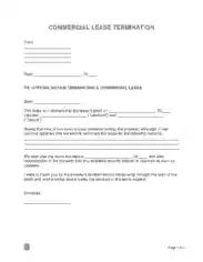 Free Download PDF Books, Commercial Lease Termination Letter Template